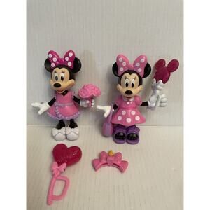 Minnie Mouse 6” Dolls Fabulous Fashion & Snap & Style Clothes And Accessories